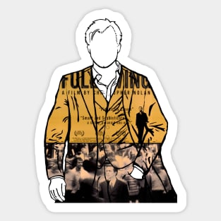 Christopher Nolan Portrait (Following) Sticker